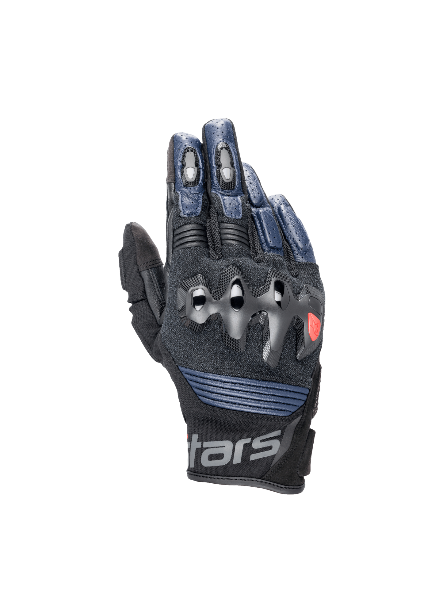 Alpinestars Halo Leather Gloves Dark Blue/Black motorcycle gloves – image 1
