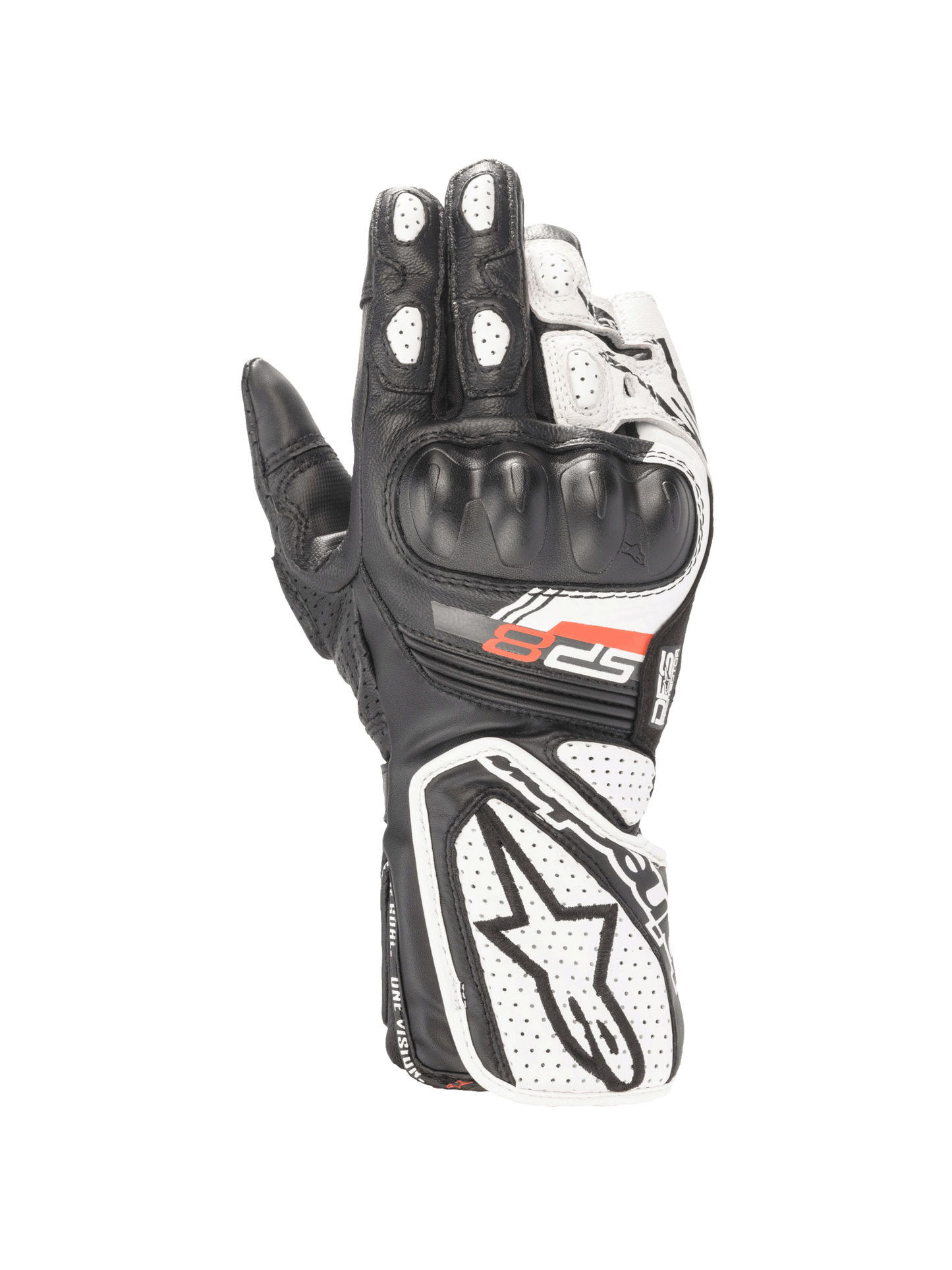 Alpinestars Women Stella SP-8 V3 Gloves Black/White motorcycle gloves – image 1