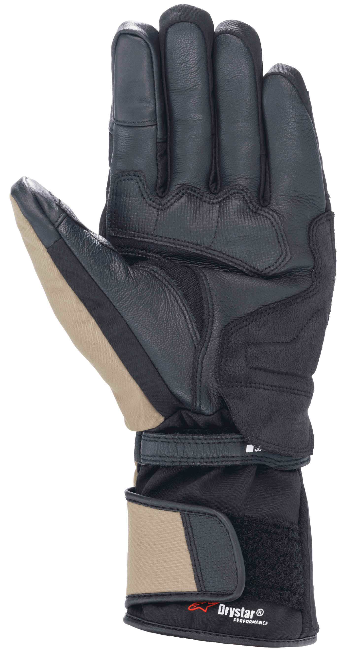 Alpinestars Denali Aerogel Drystar® Gloves Black/Dark Khaki/Red Fluo motorcycle gloves – image 2
