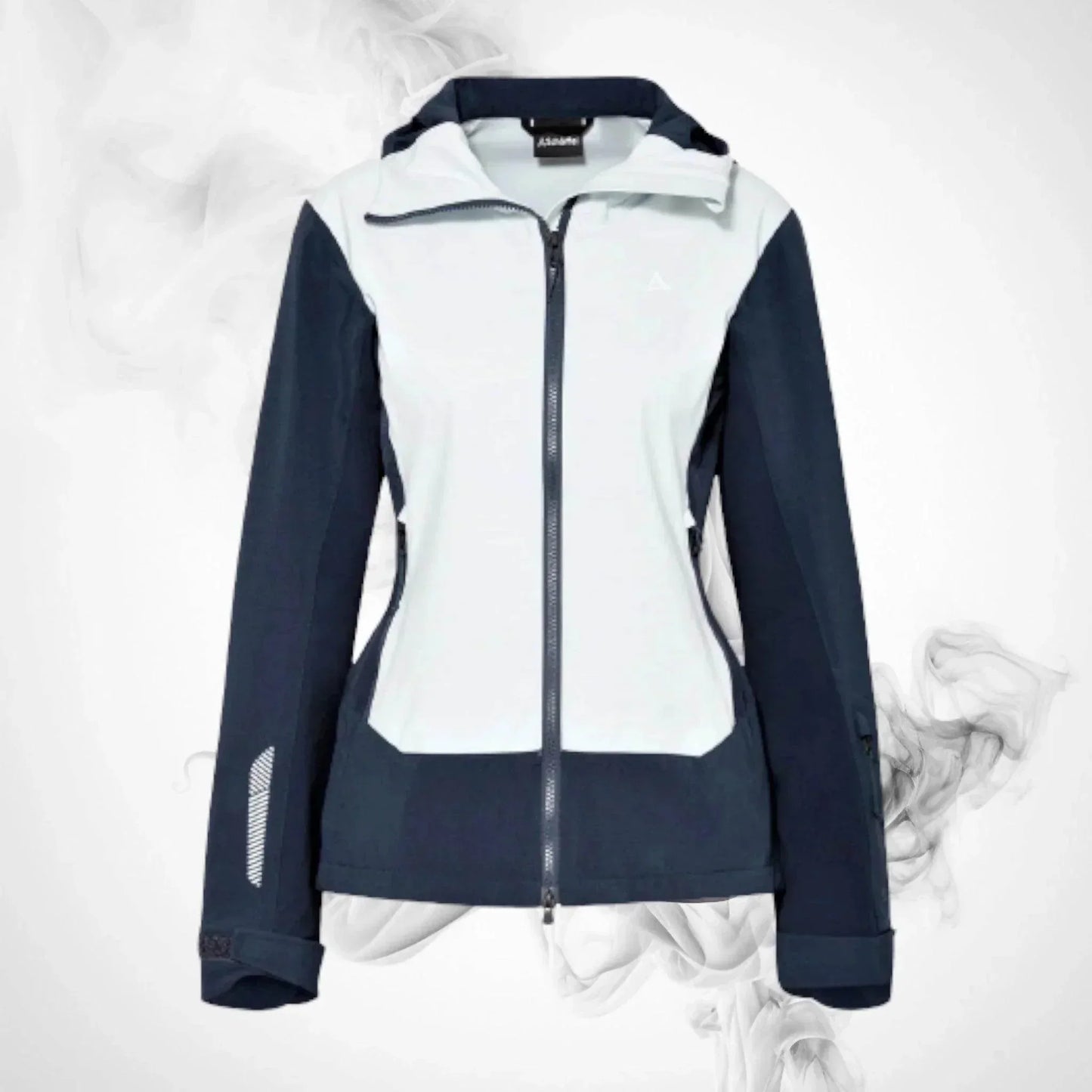 Ski Hoodie SCHOFFEL Softshell Jacket Miara L Navy/Light Blue - 2021/22 | Speed Racewear