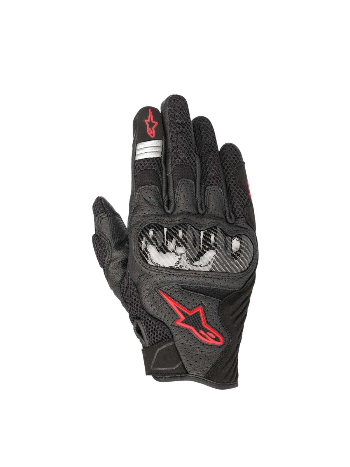 Alpinestars SMX-1 Air V2 Gloves Black/Red Fluorescent motorcycle gloves – image 1
