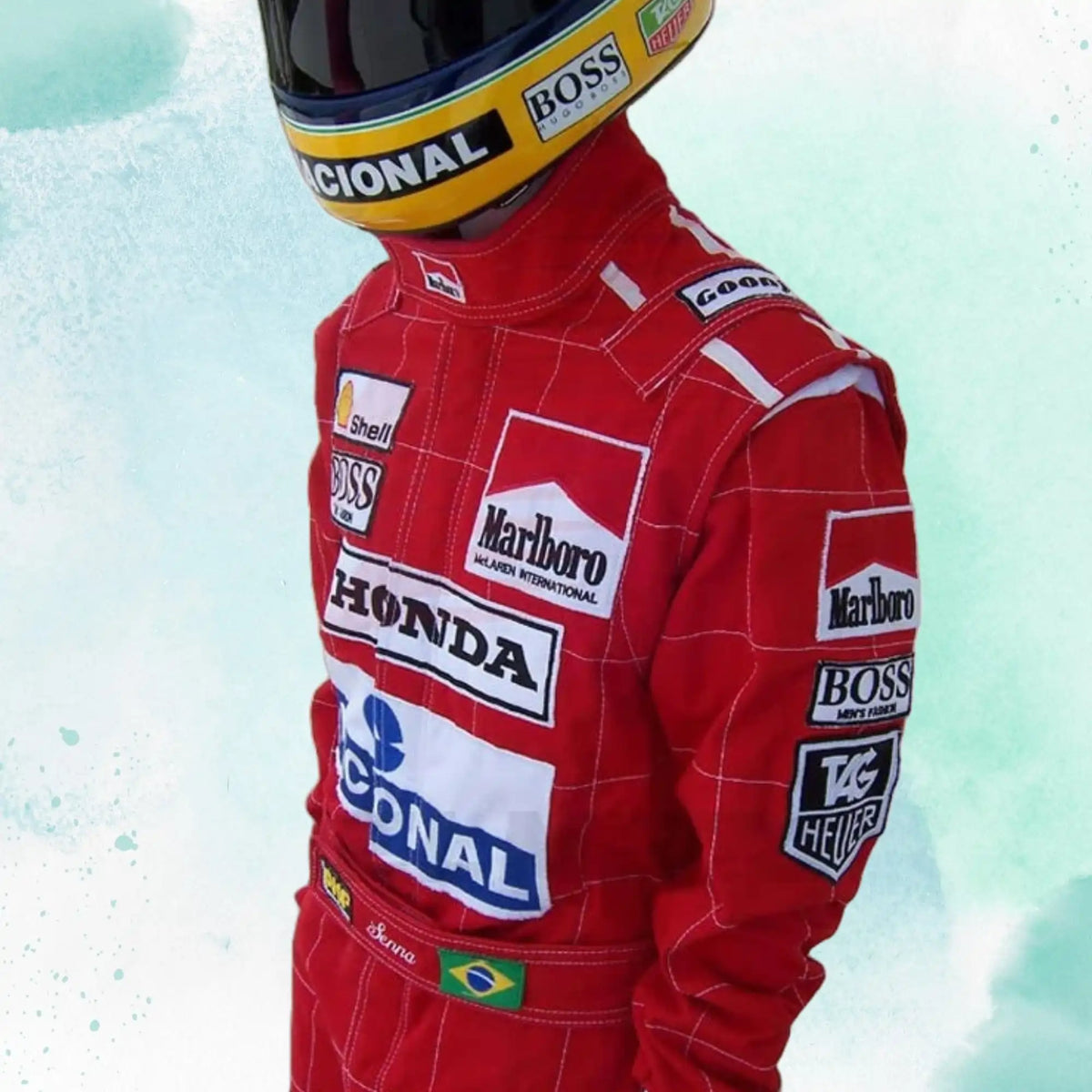 1991 Ayrton Senna Mclaren F1 Embroidery / Patch Replica Race Suit - view 5