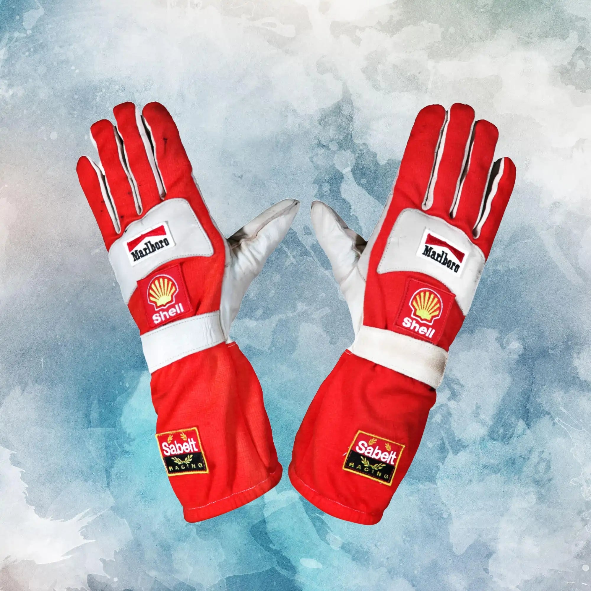 1999 Eddie Irvine Race Scuderia Ferrari F1 Gloves / Eddie Irvine Race Scuderia Ferrari F1 Replica Race Gloves - view 1