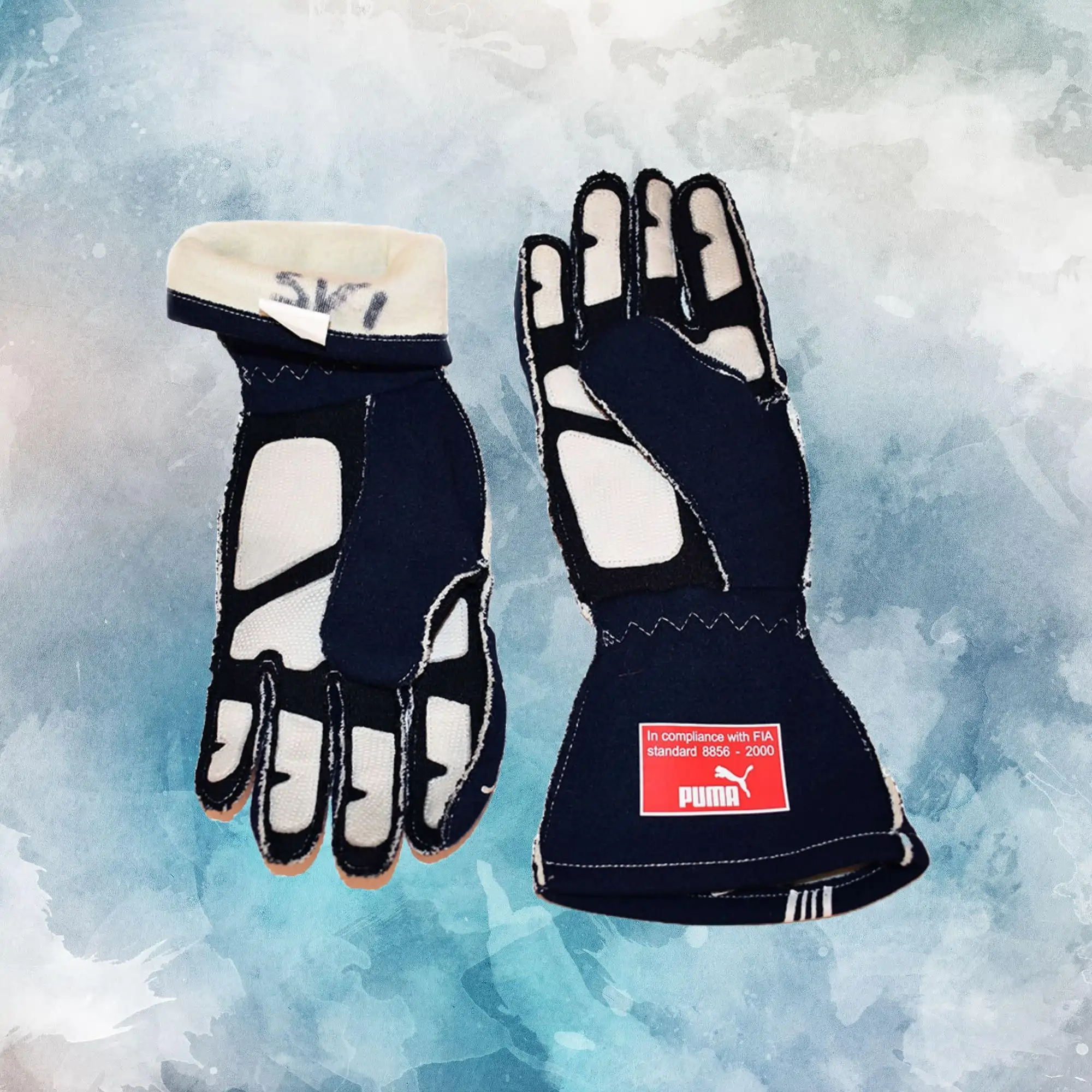 2007 / 08 Sebastian Vettel Toro Rosso Race Worn F1 Gloves / Sebastian Vettel Toro Rosso Replica Race Gloves - view 2