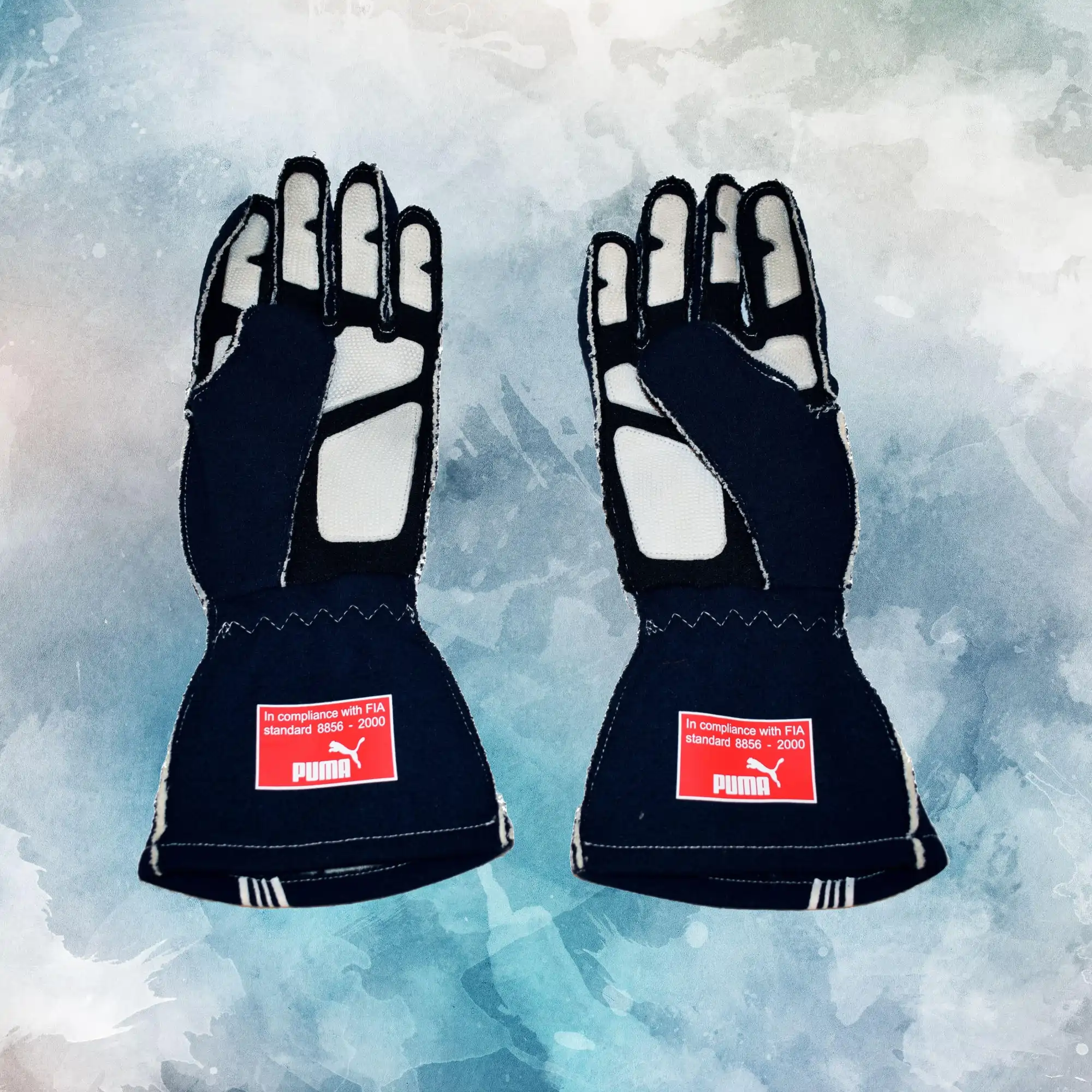 2007 / 08 Sebastian Vettel Toro Rosso Race Worn F1 Gloves / Sebastian Vettel Toro Rosso Replica Race Gloves - view 3