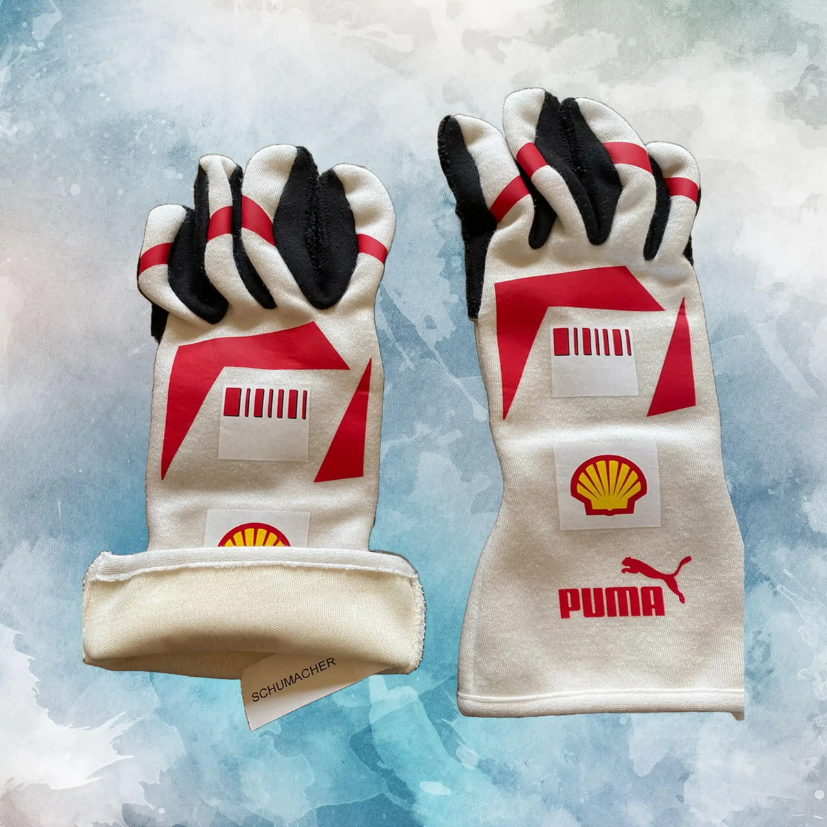 2007 Michael Schumacher Scuderia Ferrari F1 Gloves / Michael Schumacher Replica Race Gloves - view 2