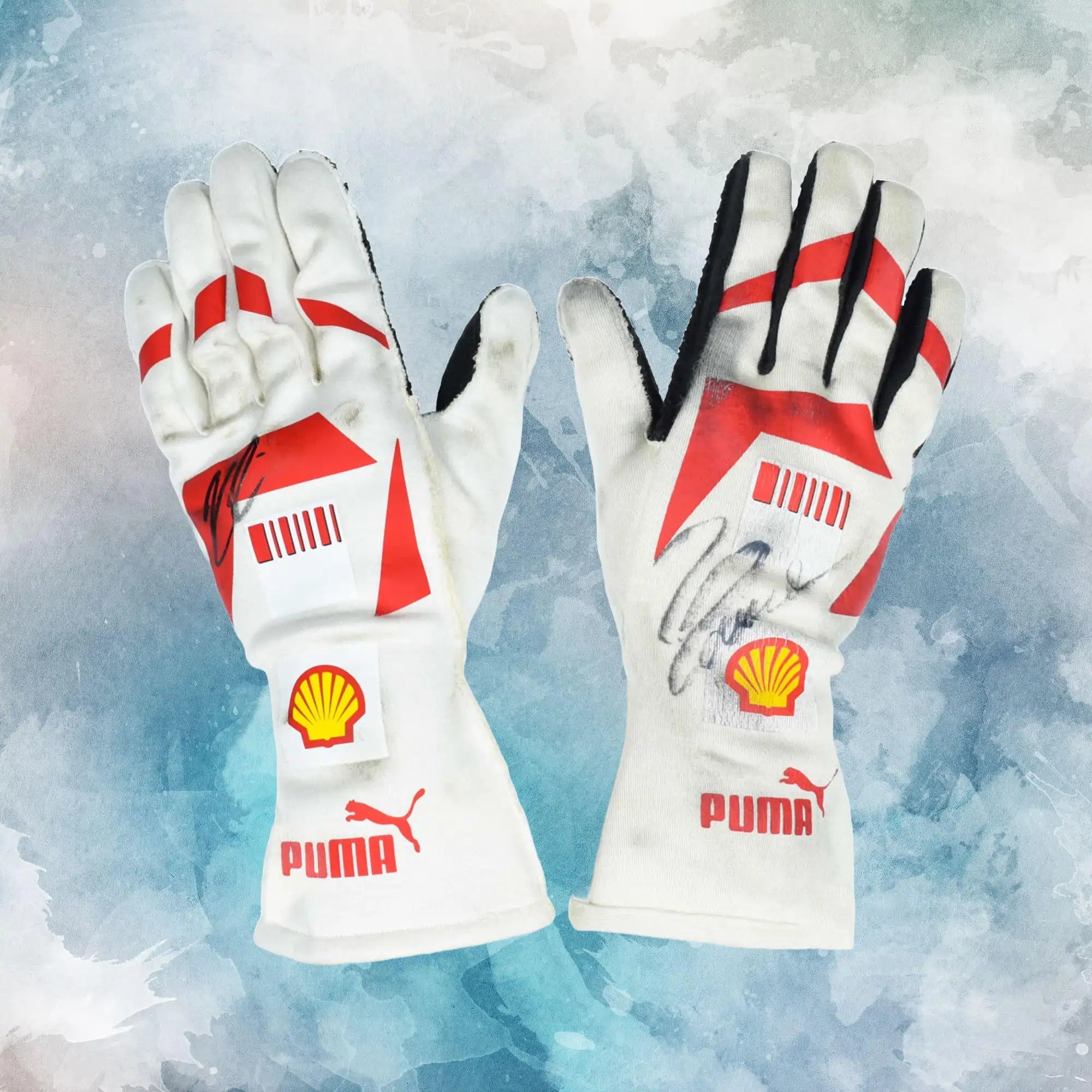 2008 Kimi Raikkonen / Felipe Massa Ferrari F1 Gloves / Kimi Raikkonen / Felipe Massa Ferrari F1 Replica Race Gloves - view 1