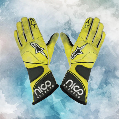 2011 Nico Rosberg Race AMG Mercedes Benz Alpinestars F1 Gloves / Nico Rosberg Replica Race Gloves - view 1