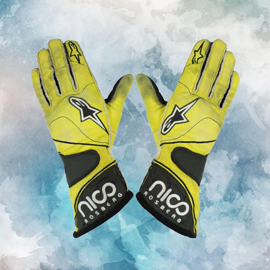 2011 Nico Rosberg Race AMG Mercedes Benz Alpinestars F1 Gloves / Nico Rosberg Replica Race Gloves - view 1