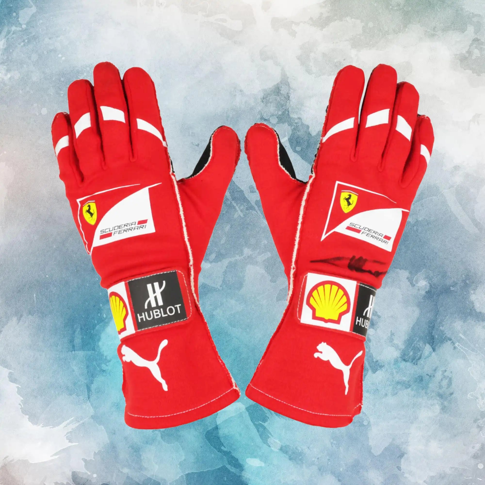 2014 Fernando Alonso Race Scuderia Ferrari F1 Gloves / Fernando Alonso Replica Race Gloves - view 1