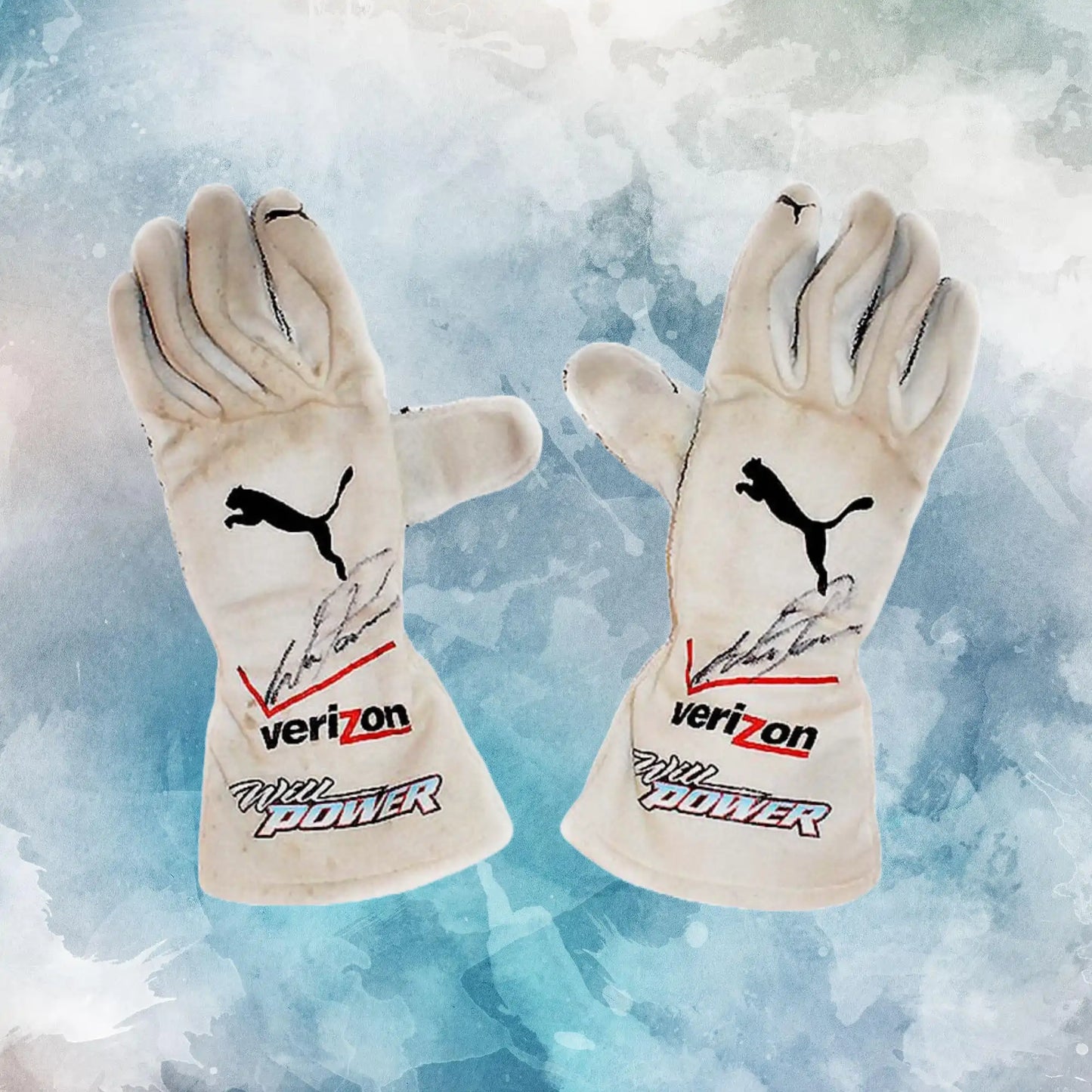 2015 Will Power Race Verizon Team Penske IndyCar Gloves / Penske IndyCar Replica Race Gloves - view 1