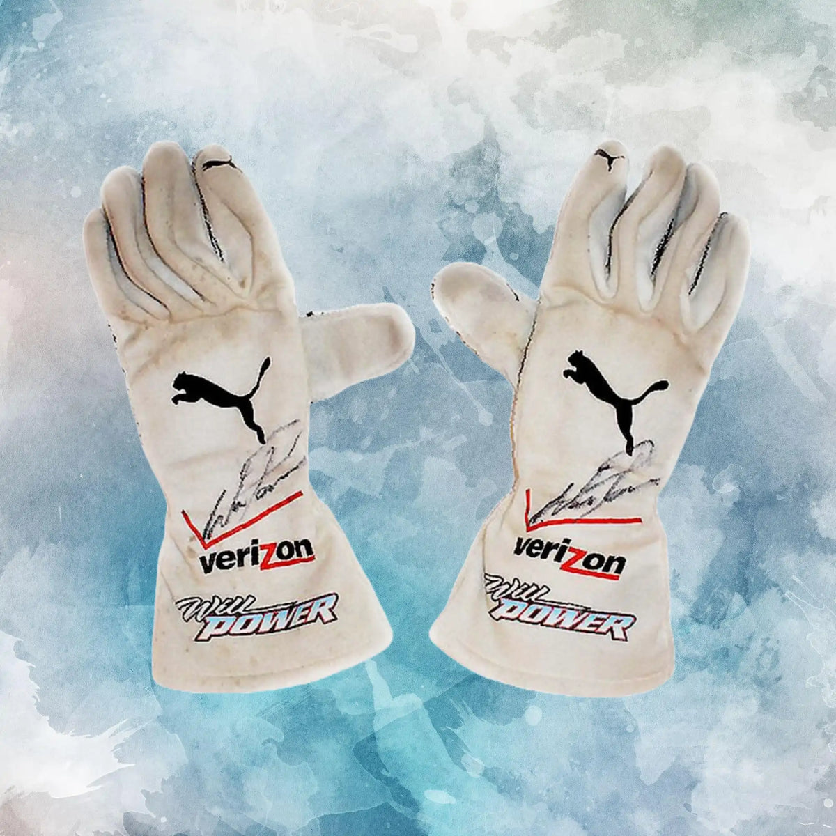 2015 Will Power Race Verizon Team Penske IndyCar Gloves / Penske IndyCar Replica Race Gloves - view 1