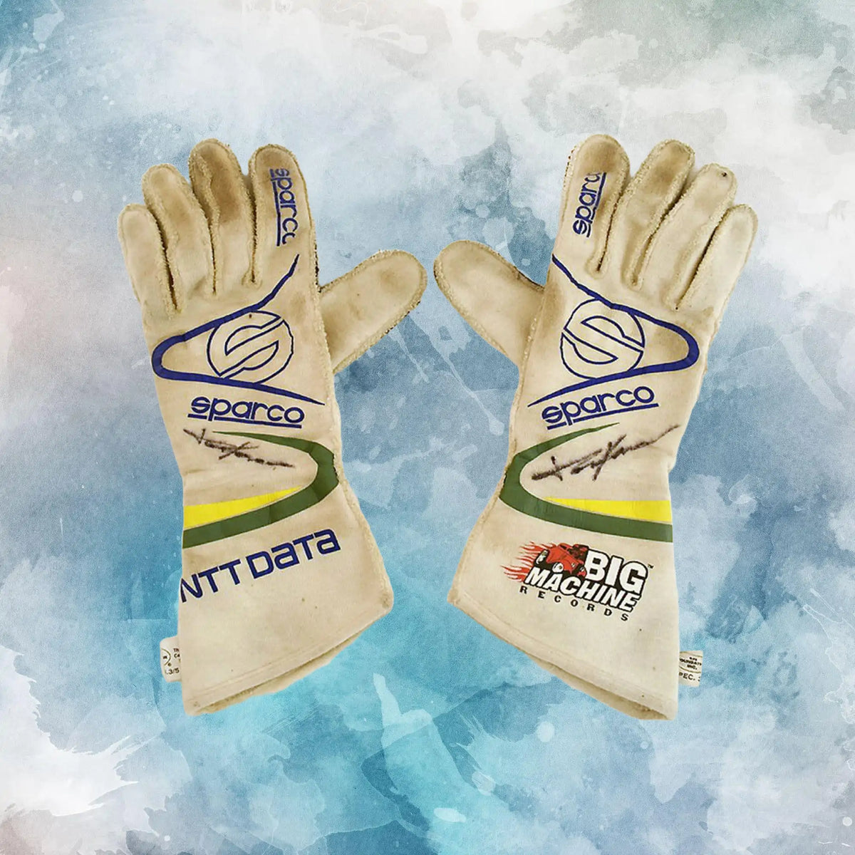 2017 Tony Kanaan IndyCar Gloves / Tony Kanaan Replica Race Gloves - view 1