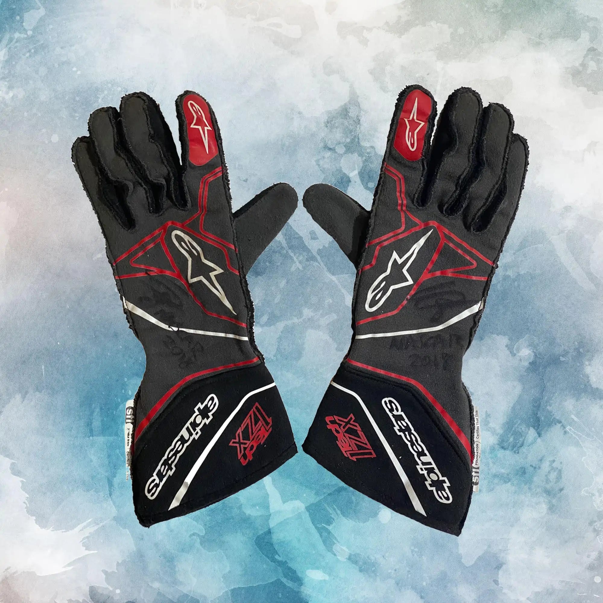 2018 Conor Daly Race AlpineStars NASCAR Gloves / AlpineStars Replica Race Gloves - view 1