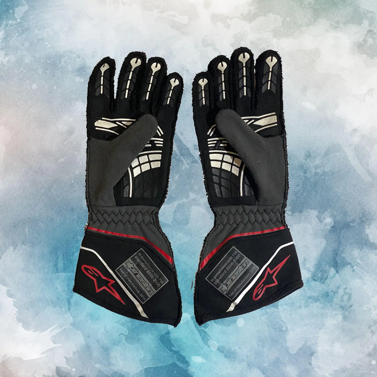 2018 Conor Daly Race AlpineStars NASCAR Gloves / AlpineStars Replica Race Gloves - view 2