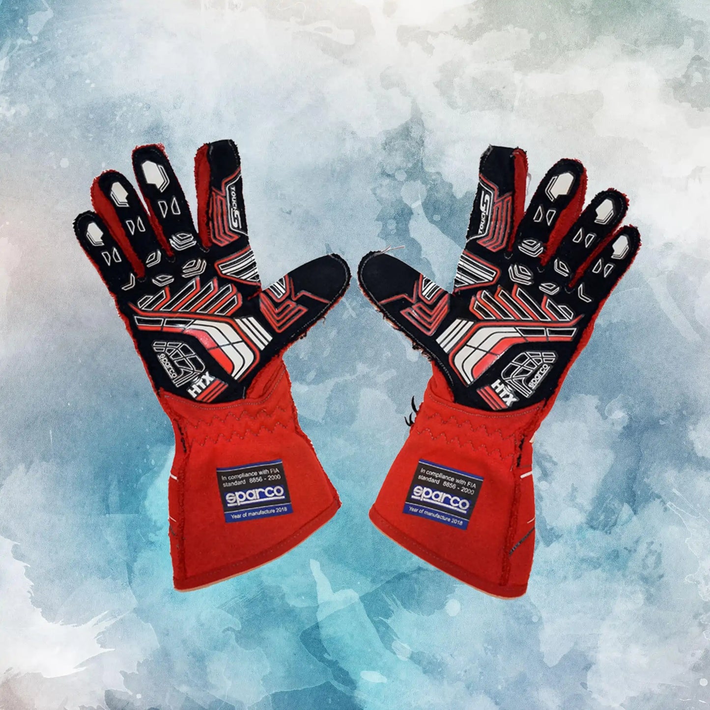 2018 James Hinchcliffe Race Worn IndyCar Gloves / James Hinchcliffe Replica Race Gloves - view 2