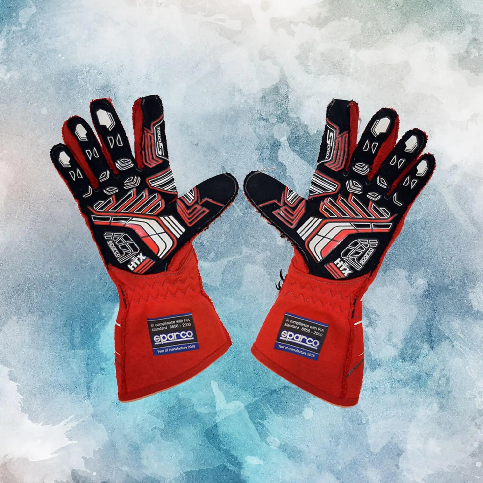 2018 James Hinchcliffe Race Worn IndyCar Gloves / James Hinchcliffe Replica Race Gloves - view 2