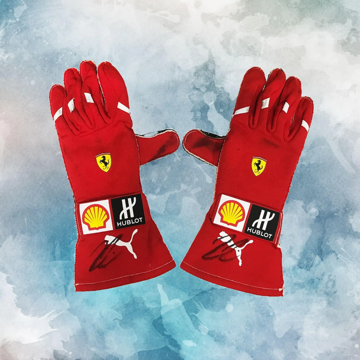 2018 Kimi Räikkönen Race Gloves / Ferrari F1 Replica Race Gloves - view 1