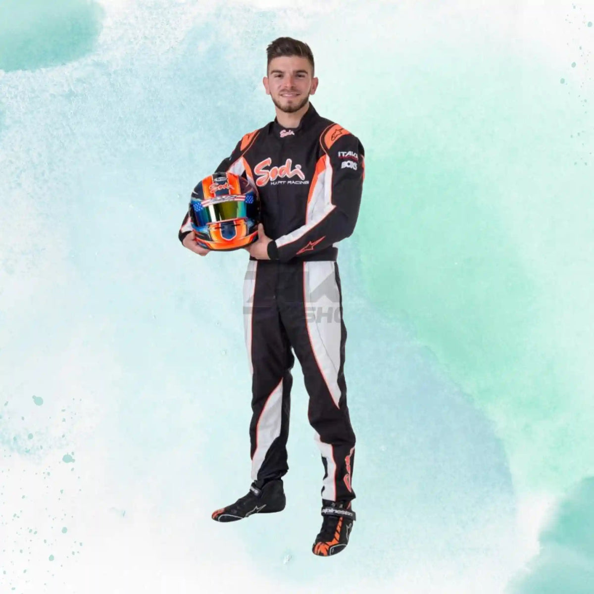 2018 Sodi Kart Sparco Go Kart Replica Racing Suit Sublimation Printed - view 1