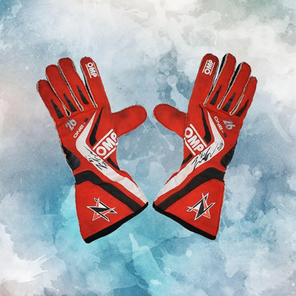 2018 Zach Veach Race Andretti Autosport Gloves / Andretti Autosport Replica Race Gloves - view 1