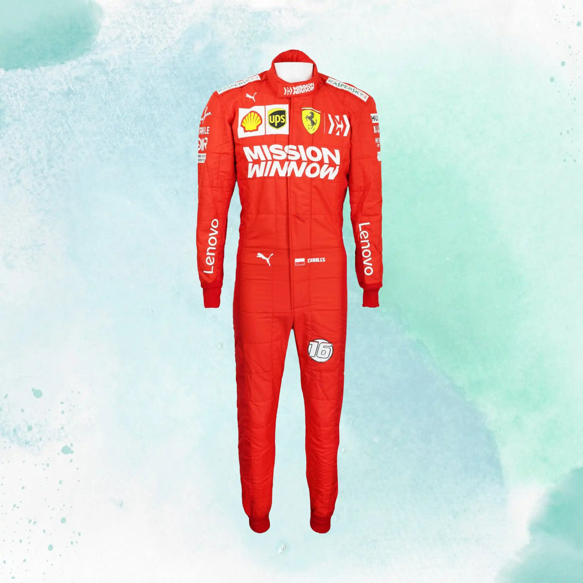 2019 Charles Leclerc Replica Racing Suit Mission Winnow Scuderia Ferrari F1 - view 2