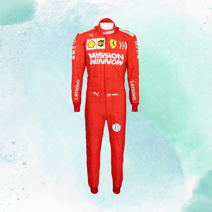 2019 Charles Leclerc Replica Racing Suit Mission Winnow Scuderia Ferrari F1 - view 2