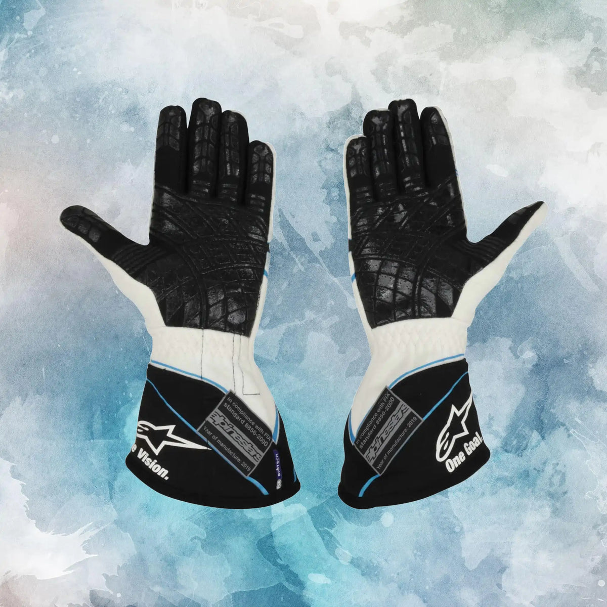 2019 George Russell Monaco GP Williams F1 Gloves / George Russell Replica Race Gloves - view 2