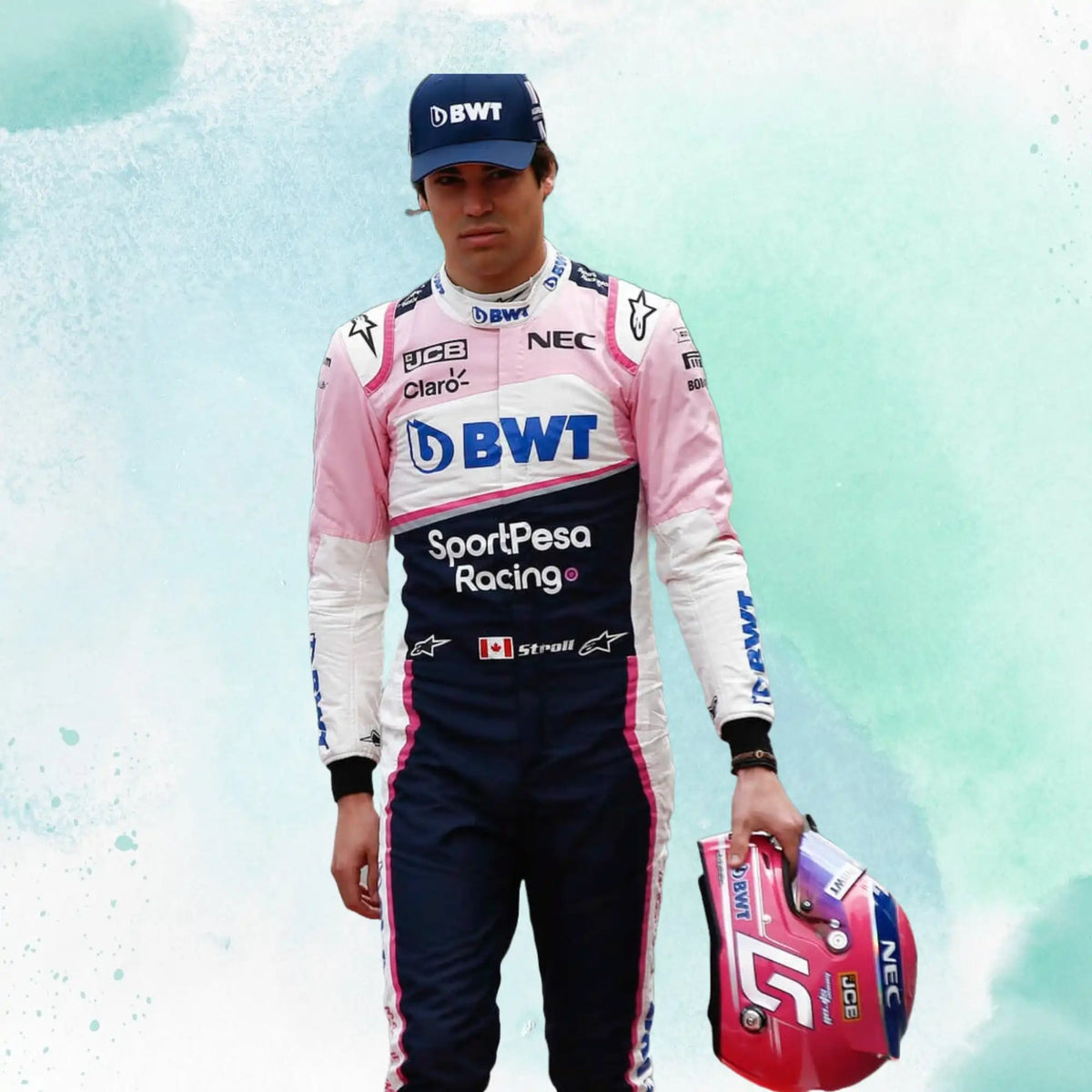 2019 Lance Stroll BWT F1 Team Alpine Replica Racing Suit - view 3