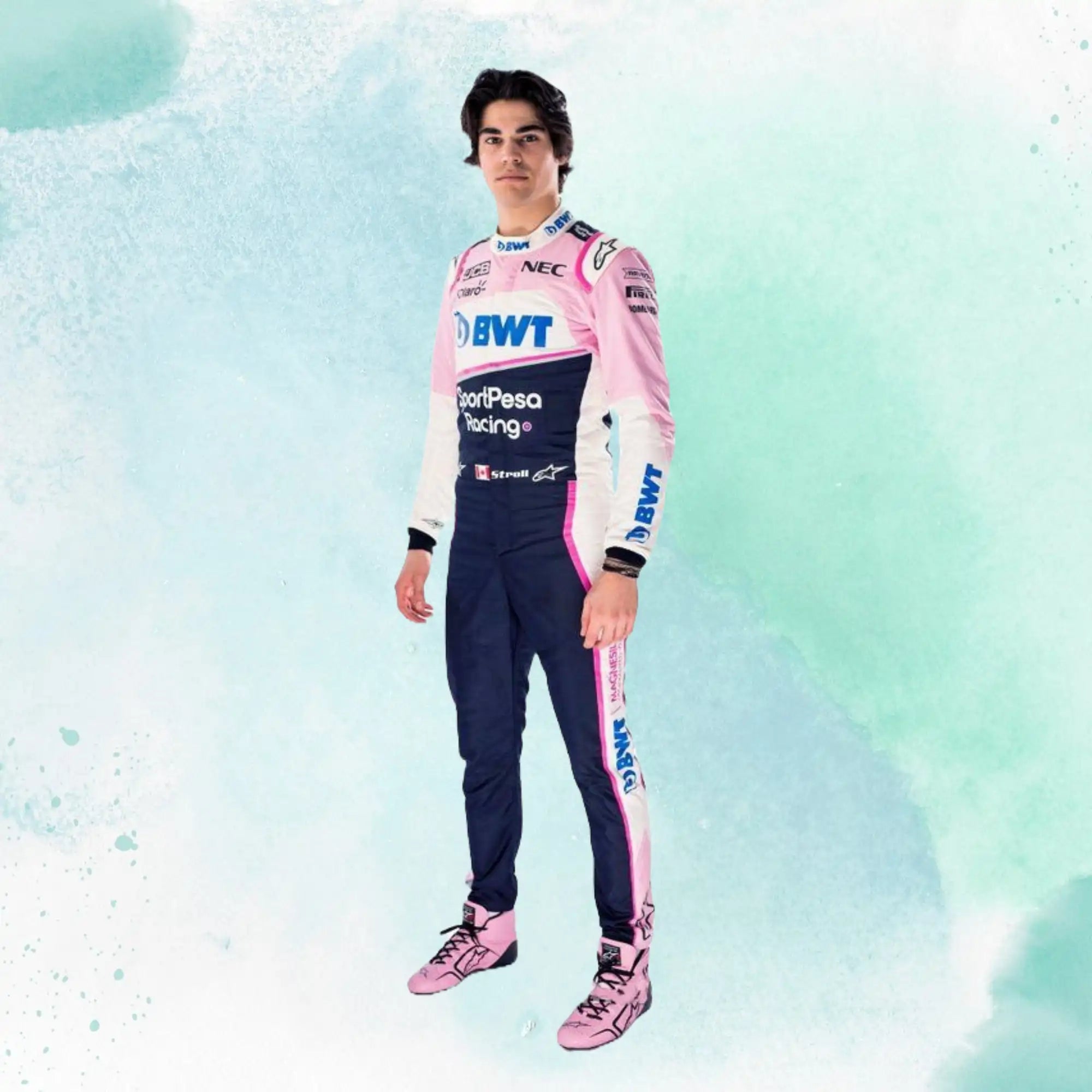 2019 Lance Stroll BWT F1 Team Alpine Replica Racing Suit - view 4