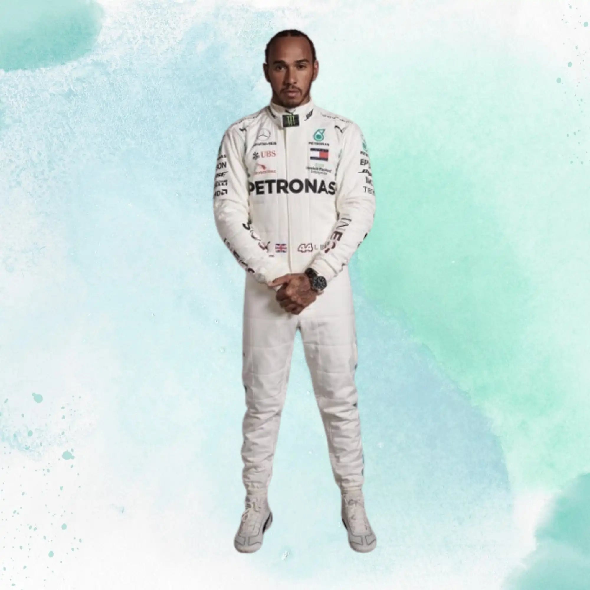2019 Lewis Hamilton Mercedes Benz AMG Petronas F1 Replica Race Suit - view 1