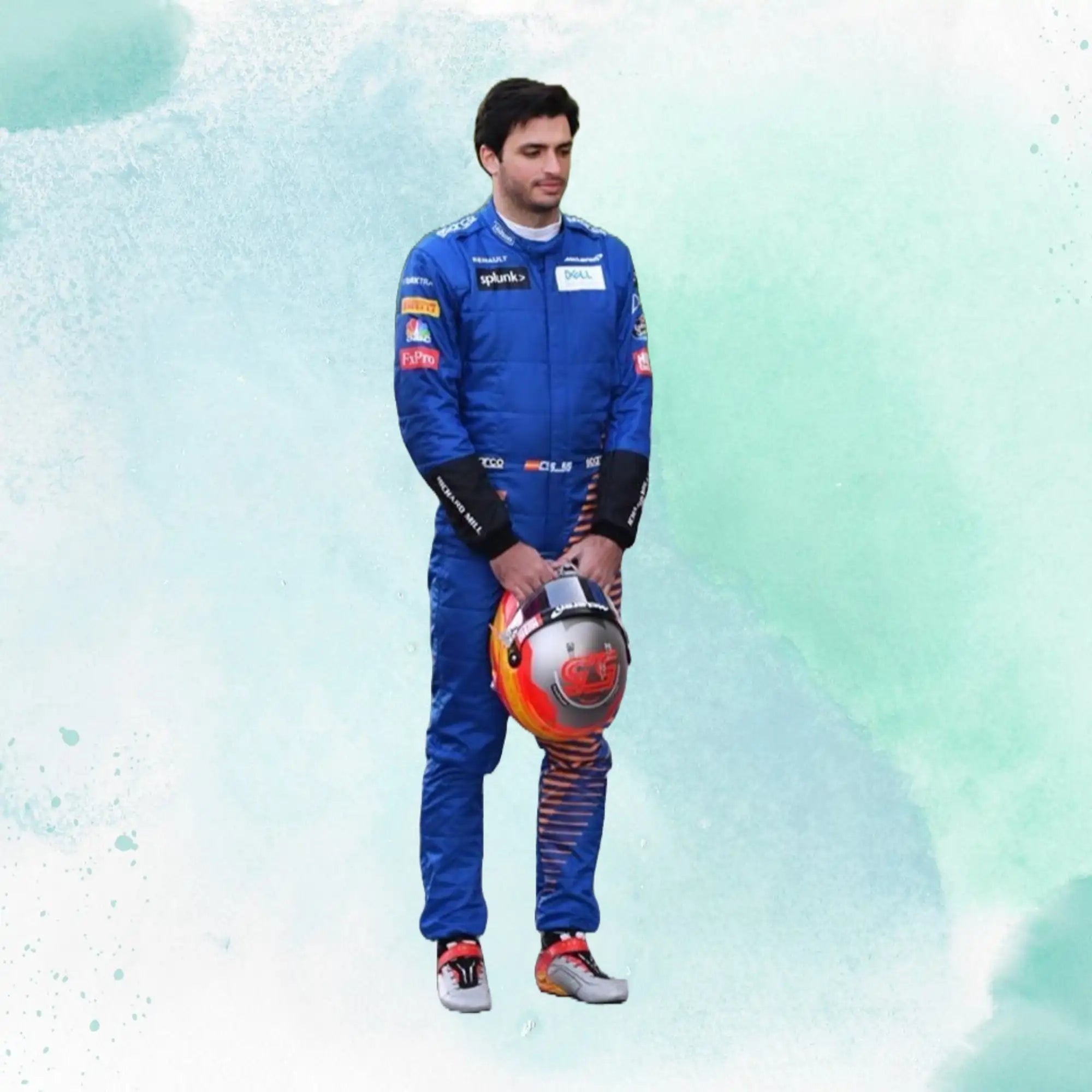 2020 Carlos Sainz Jr Mclaren Team F1 Replica Racing Suit - view 4