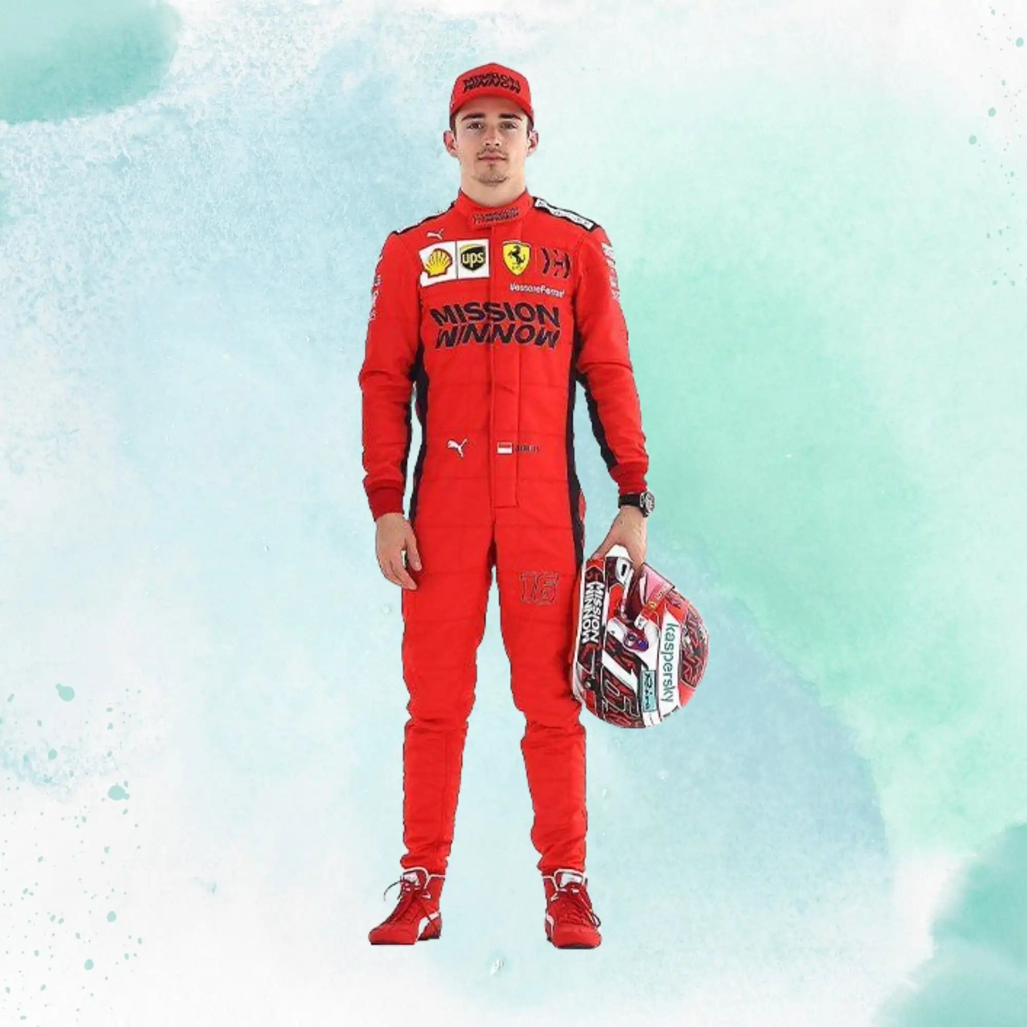 2020 Charles Leclerc Replica Formula 1 Racing Suit Mission Winnow Scuderia Ferrari - view 1