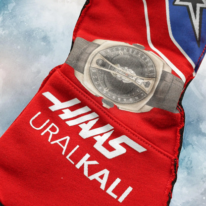 2021 Nikita Mazepin Mexico GP Haas F1 Gloves / Nikita Mazepin Mexico GP Haas F1 Gloves Replica Race Gloves - view 3