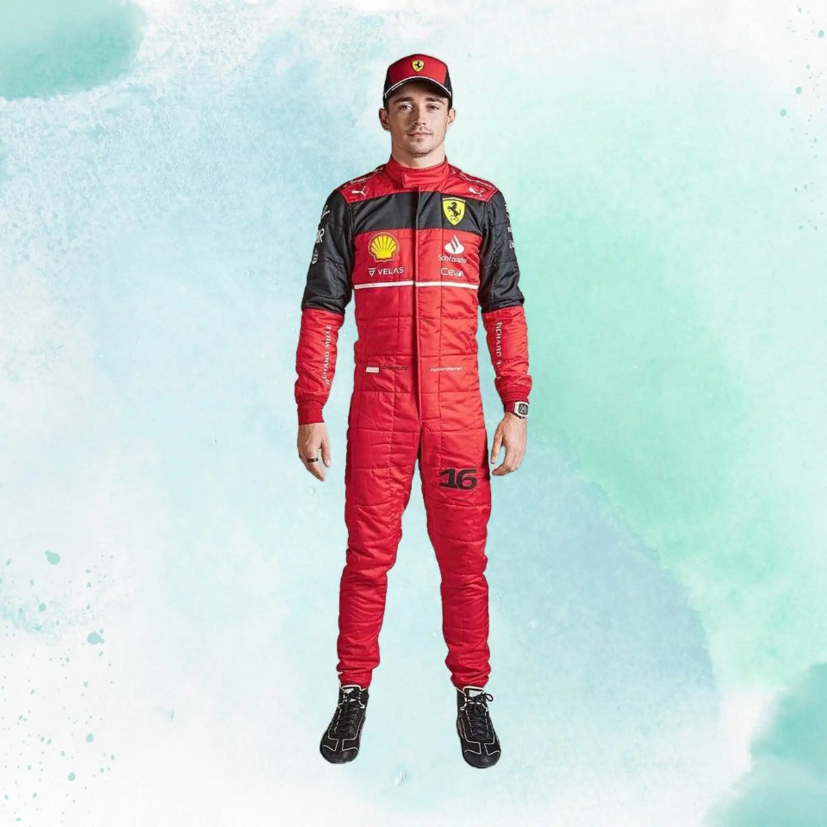 2022 New Charles Leclerc Formula 1 Replica Team Race Suit - view 2