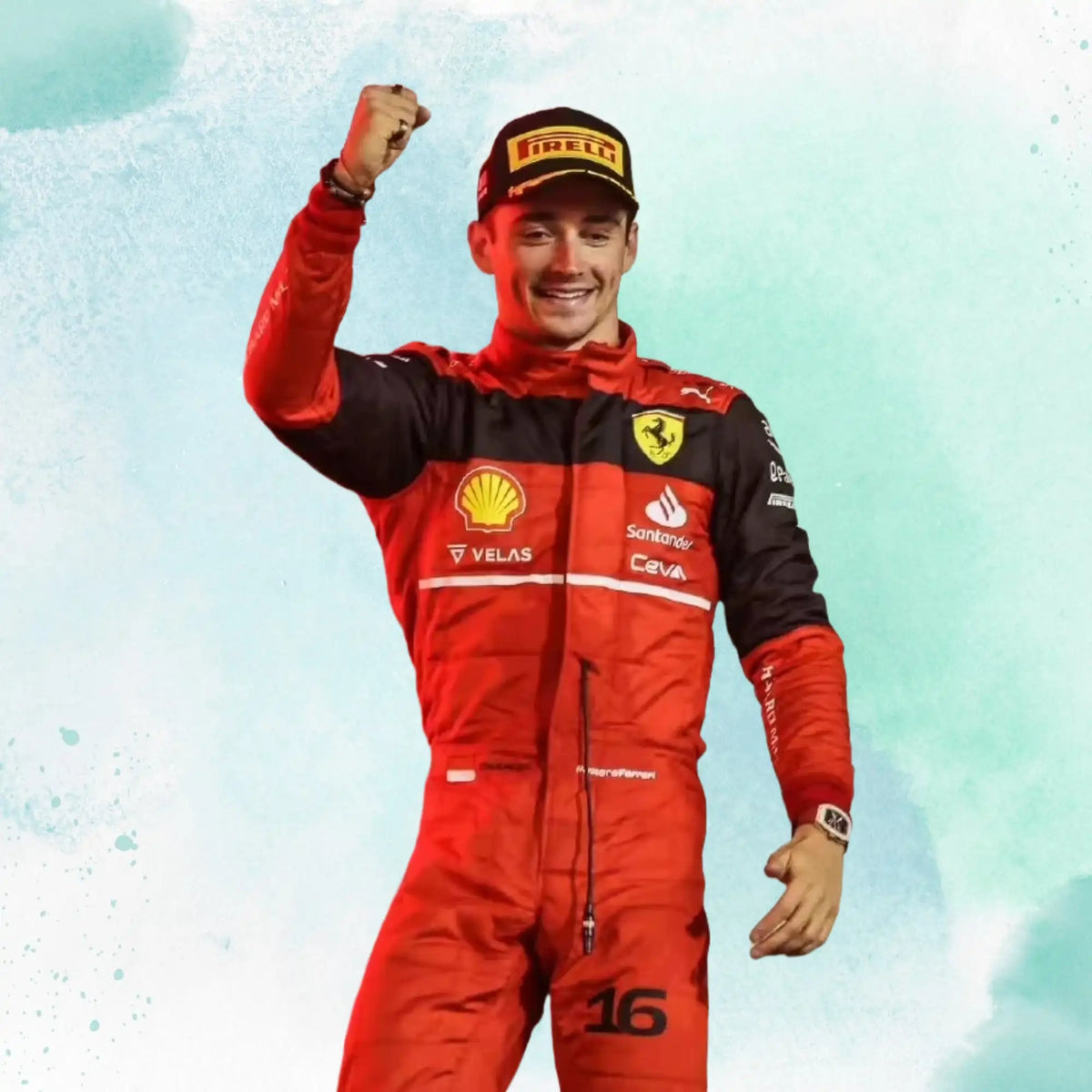 2022 New Charles Leclerc Formula 1 Replica Team Race Suit - view 4