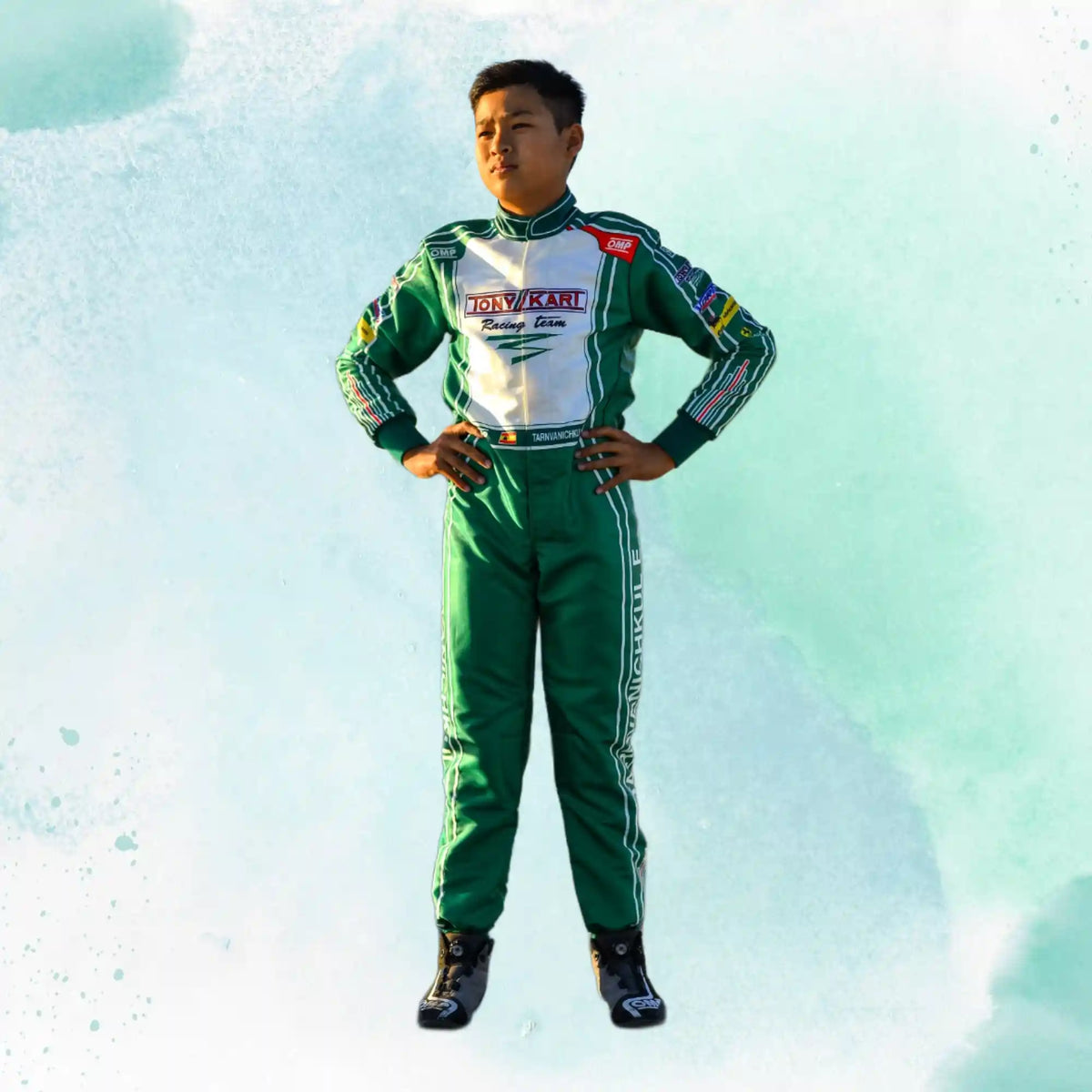 2022 Tony Kart Sublimation Printed Overall Go Kart Driver Replica Racing Suit - view 1