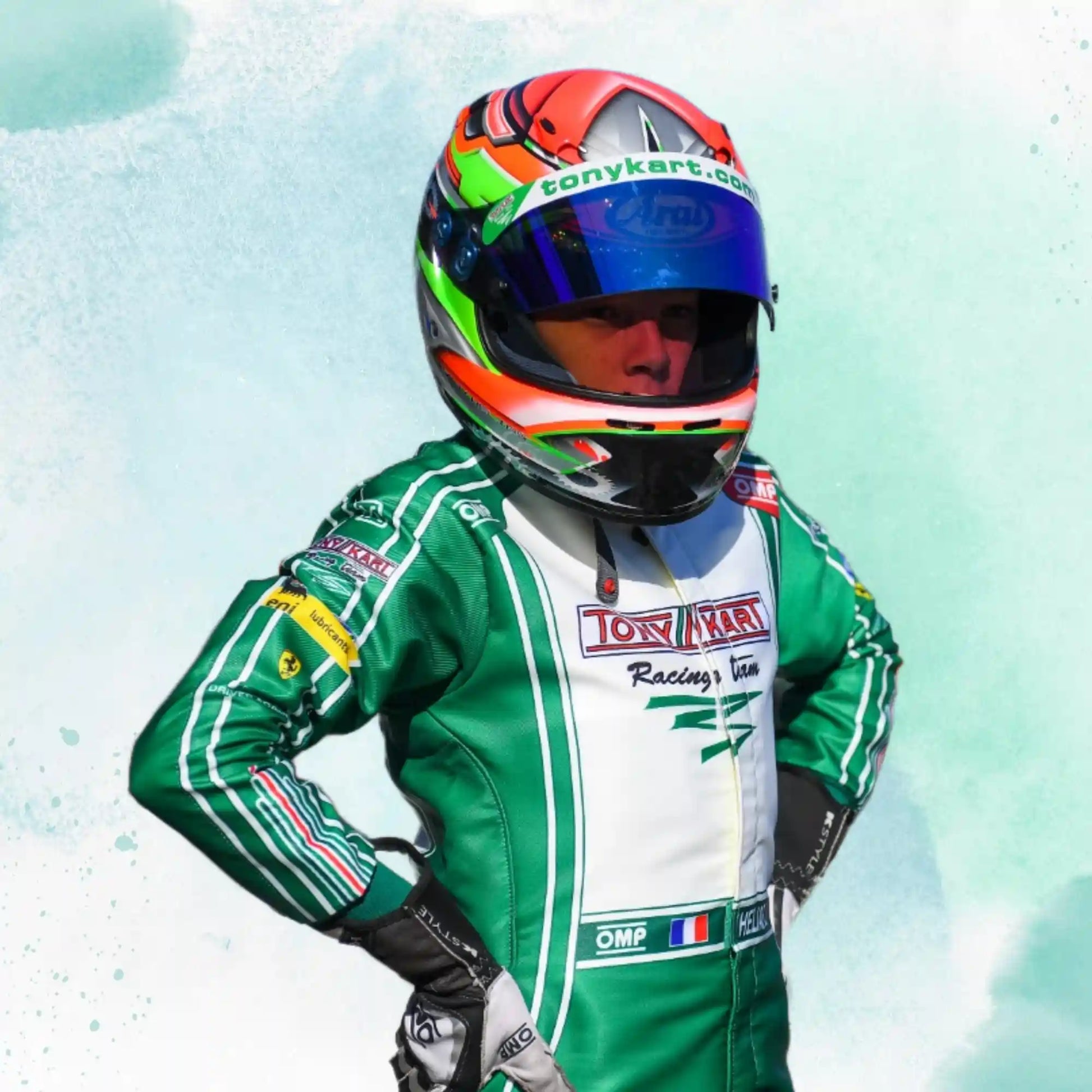 2022 Tony Kart Sublimation Printed Overall Go Kart Driver Replica Racing Suit - view 7