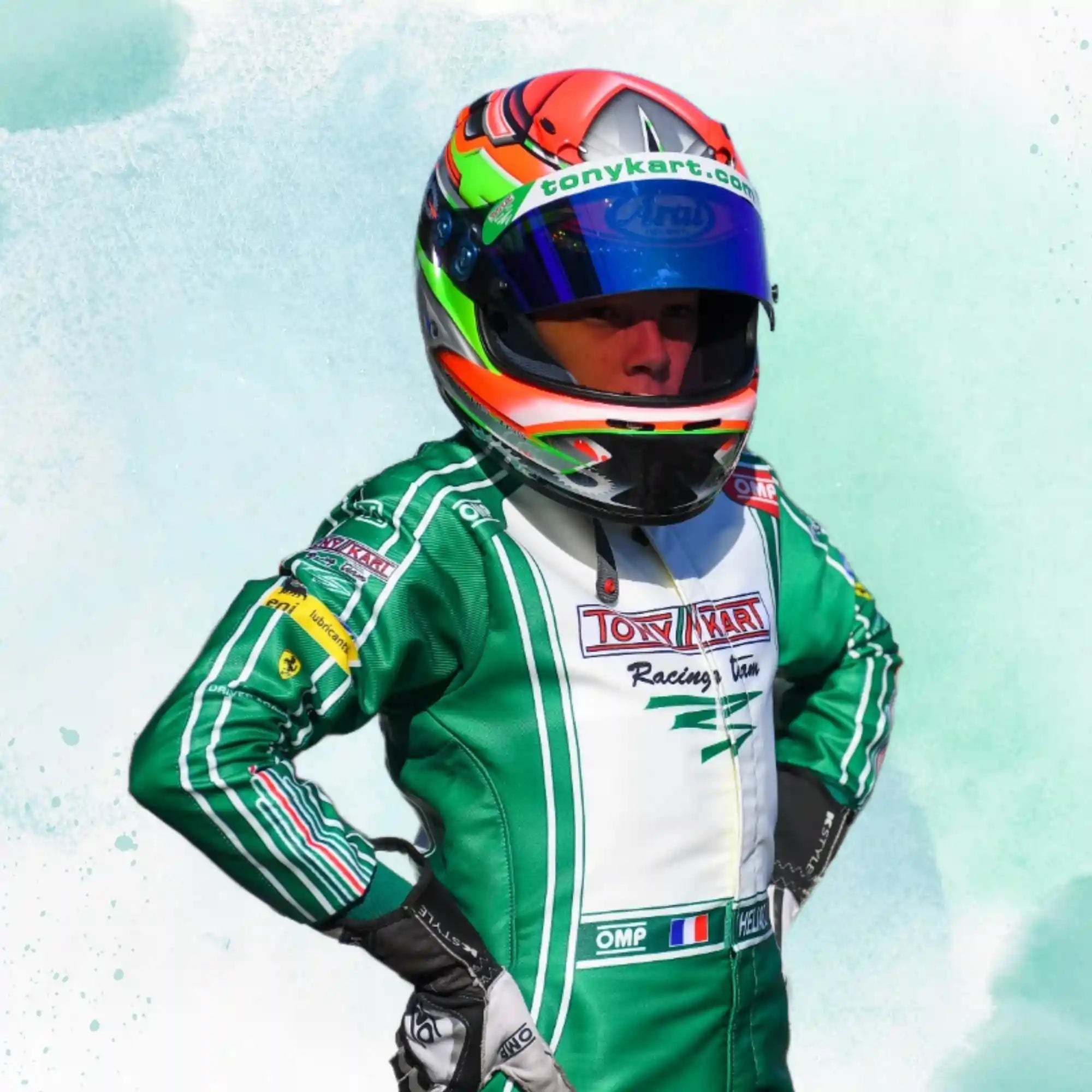 2022 Tony Kart Sublimation Printed Overall Go Kart Driver Replica Racing Suit - view 7