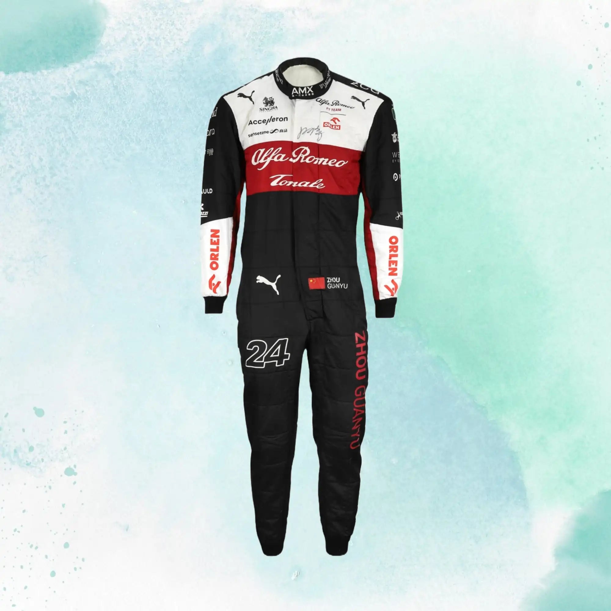 2022 Zhou Guanyu F1 Team Replica Racing Suit Alfa Romeo - view 2