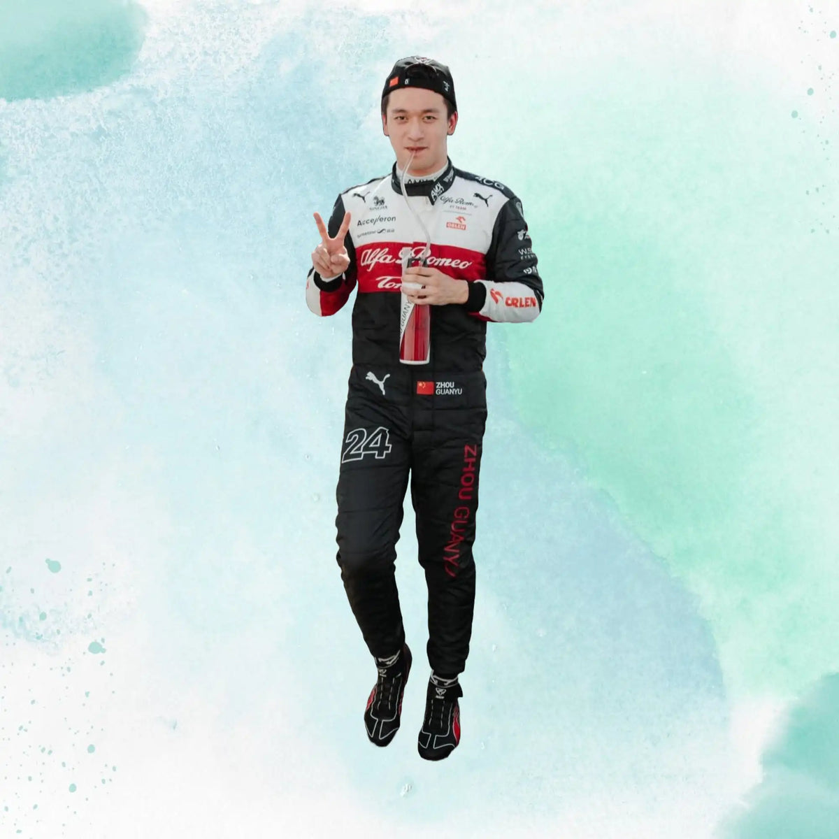 2022 Zhou Guanyu F1 Team Replica Racing Suit Alfa Romeo - view 4