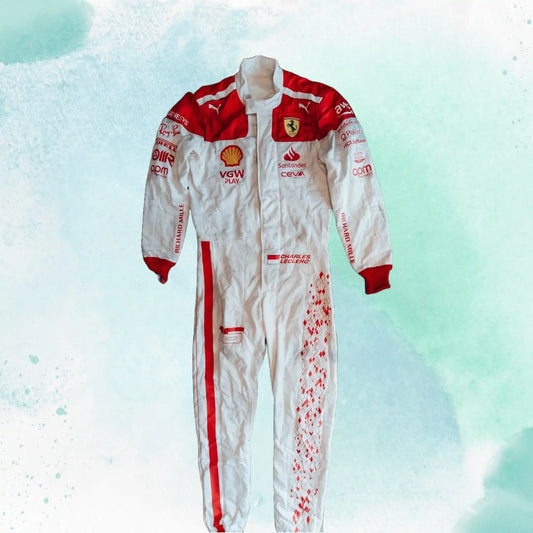 2023 Charles Leclerc Monaco GP Formula 1 Scuderia Ferrari Replica Race Suit - view 2
