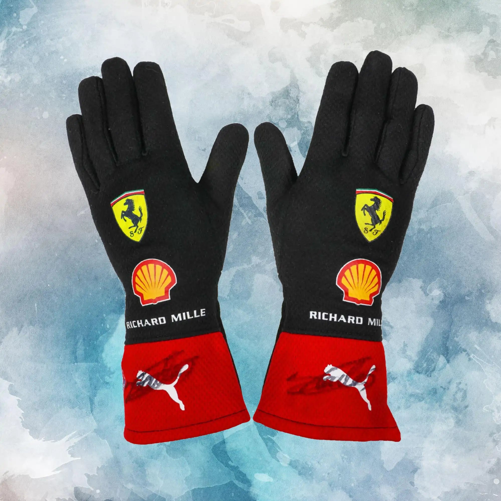 2023 Charles Leclerc Race Scuderia Ferrari F1 Gloves / Charles Leclerc Replica Race Gloves - view 1