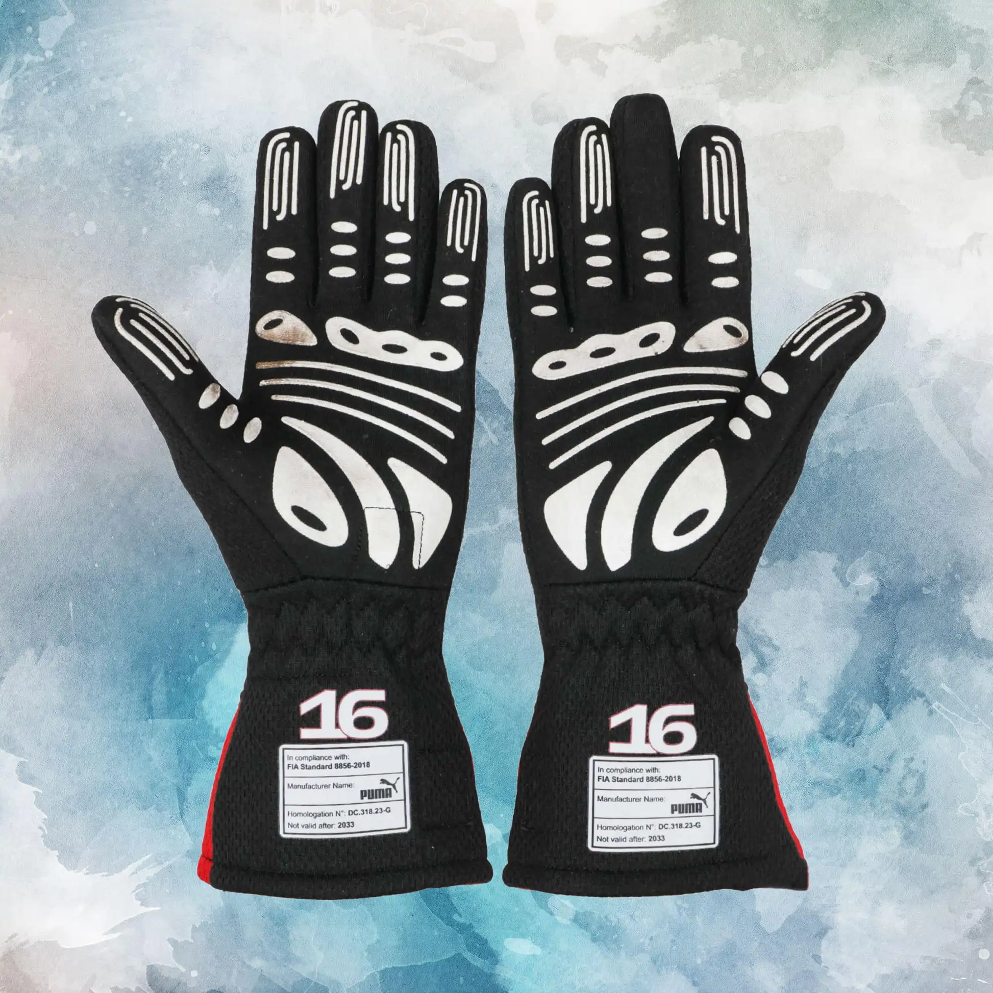 2023 Charles Leclerc Race Scuderia Ferrari F1 Gloves / Charles Leclerc Replica Race Gloves - view 2