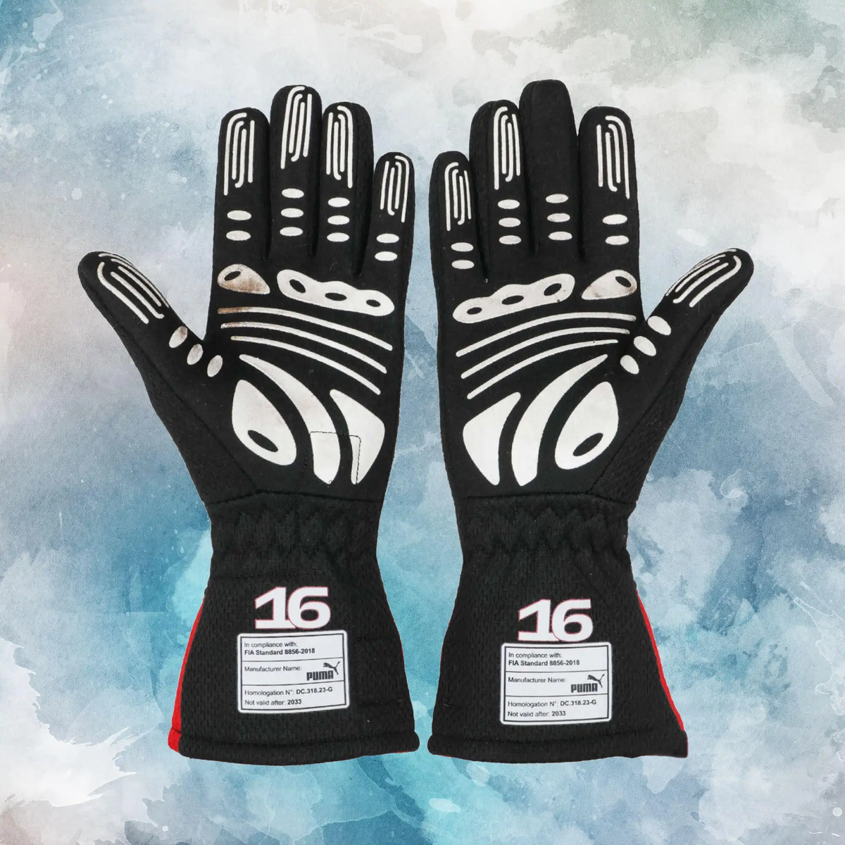 2023 Charles Leclerc Race Scuderia Ferrari F1 Gloves / Charles Leclerc Replica Race Gloves - view 2