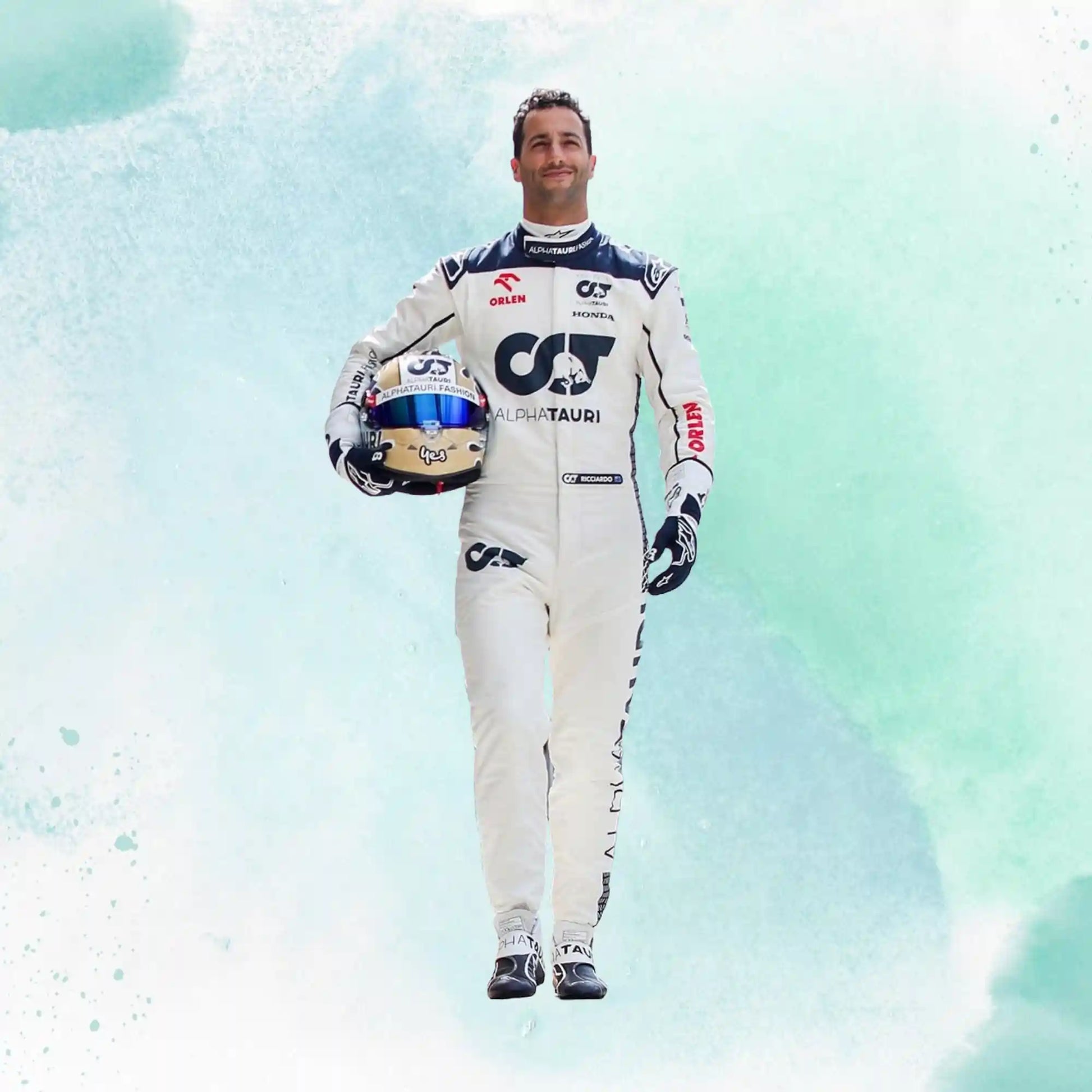 2023 New Daniel Ricciardo Alphatauri F1 Team Replica Racing Suit - view 1