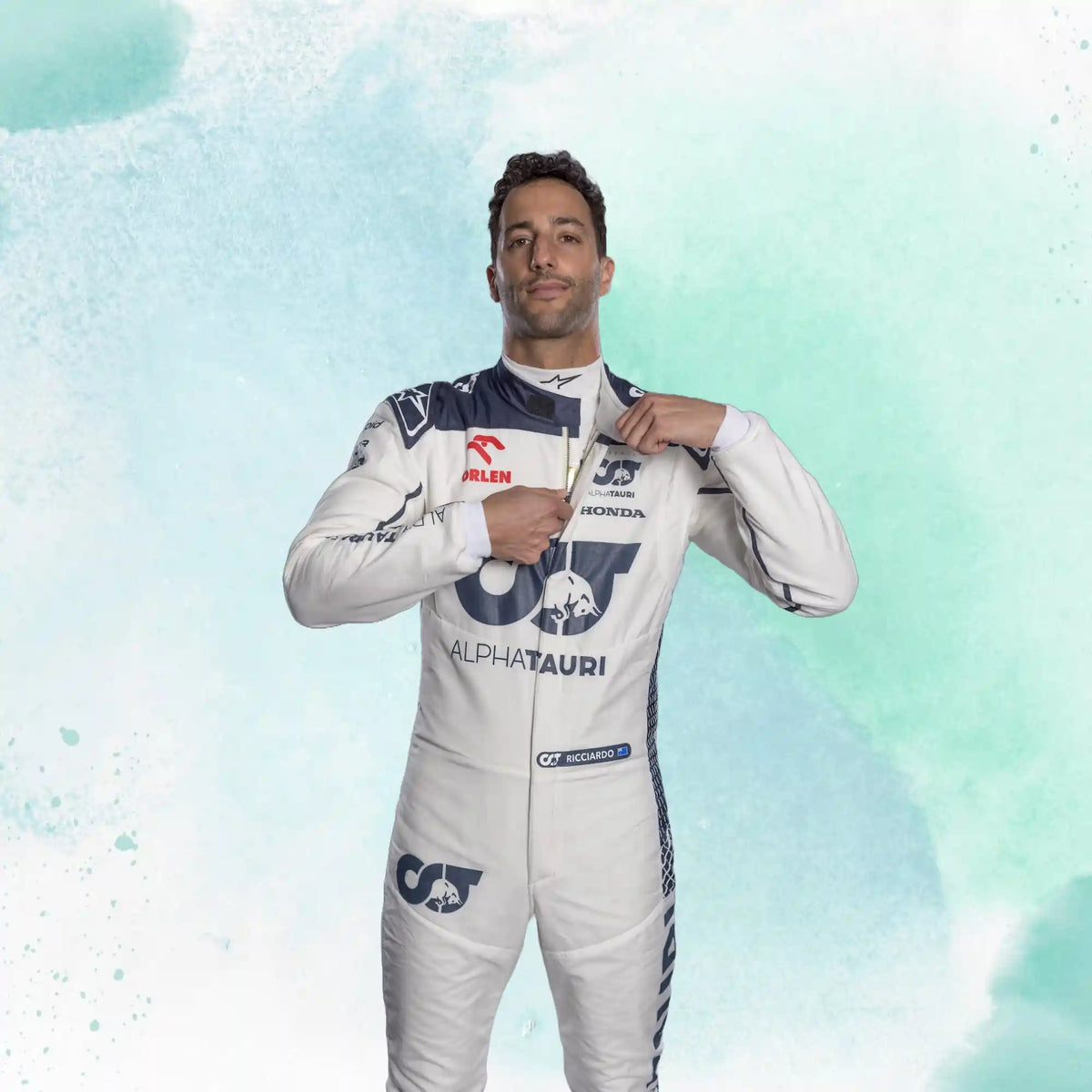 2023 New Daniel Ricciardo Alphatauri F1 Team Replica Racing Suit - view 2