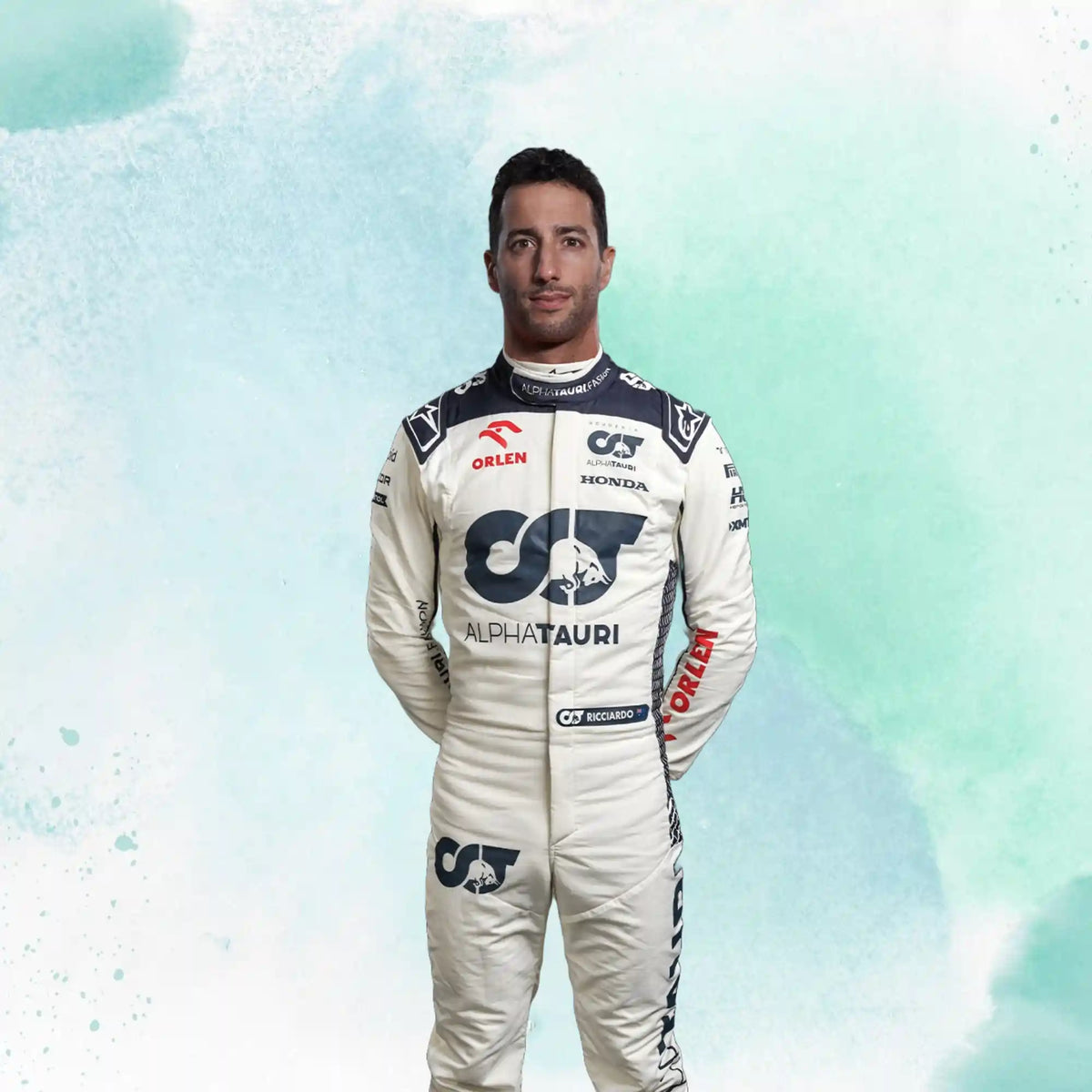 2023 New Daniel Ricciardo Alphatauri F1 Team Replica Racing Suit - view 3
