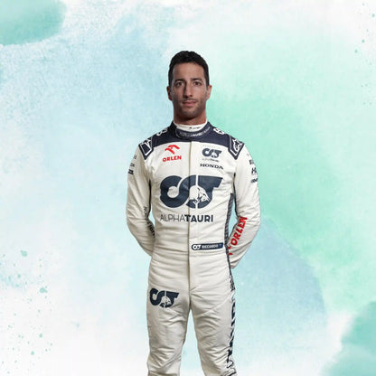 2023 New Daniel Ricciardo Alphatauri F1 Team Replica Racing Suit - view 3