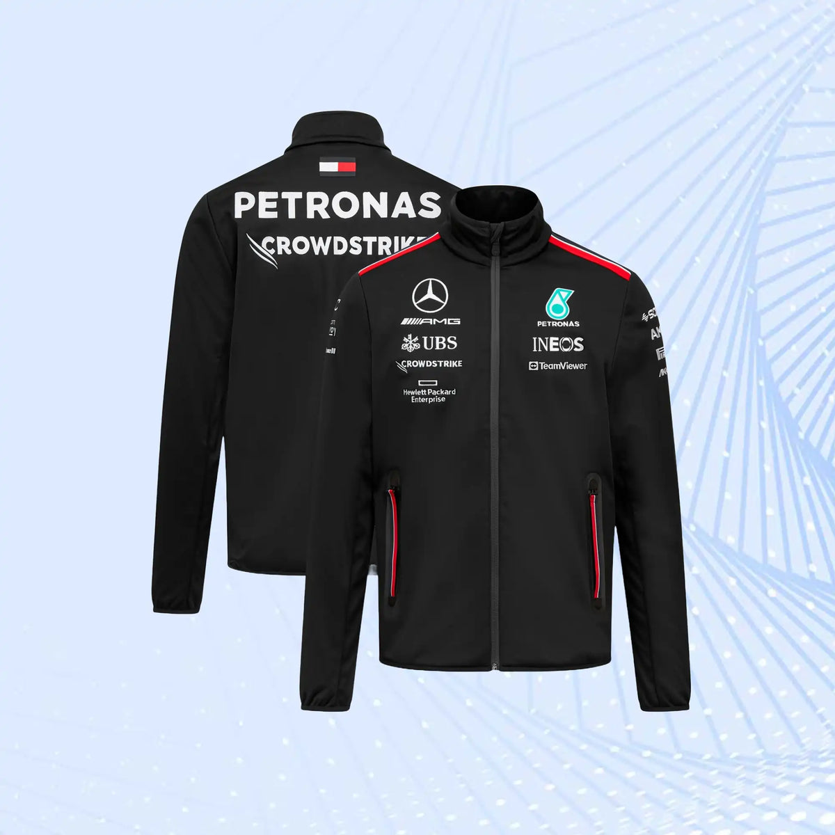 2023 New F1 Mercedes AMG Petronas Formula 1 Team Softshell Jacket - view 1