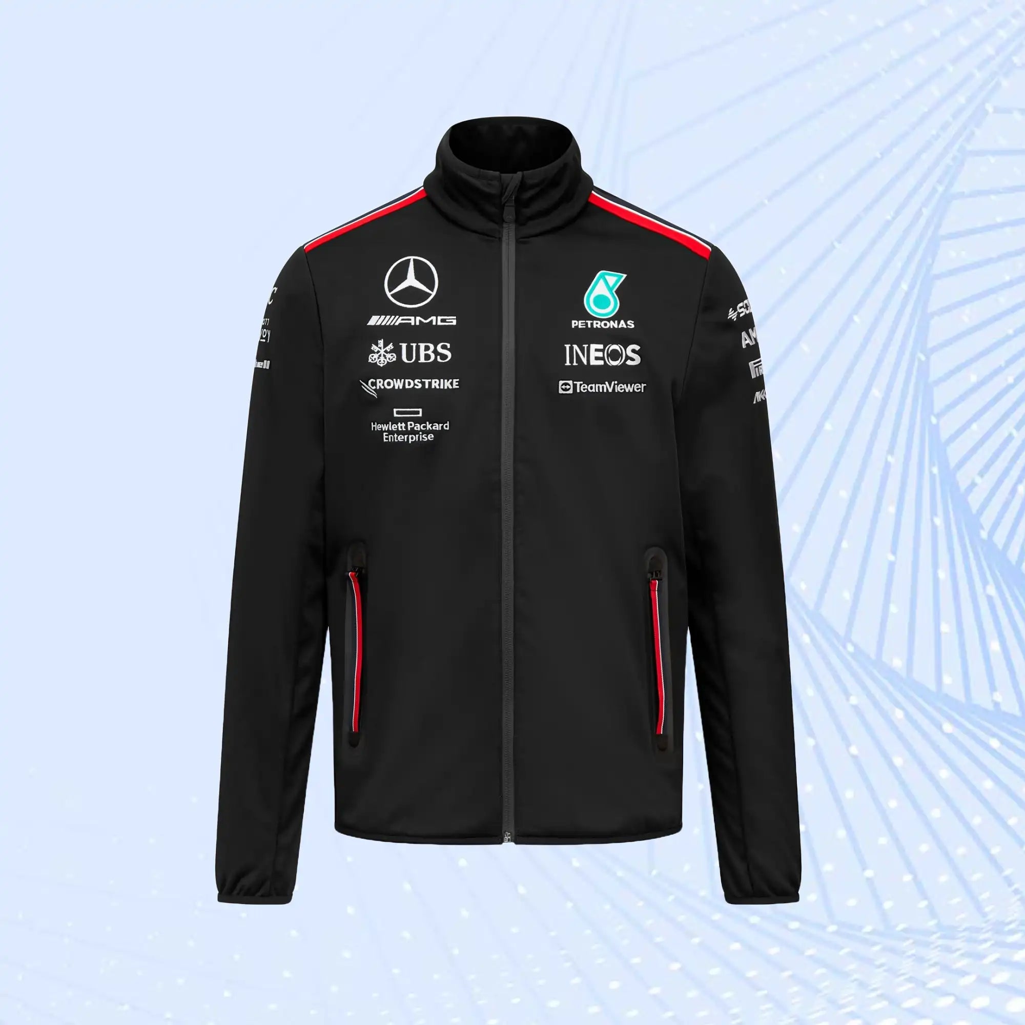 2023 New F1 Mercedes AMG Petronas Formula 1 Team Softshell Jacket - view 2